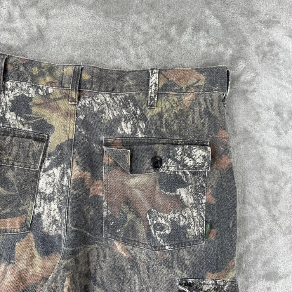 VTG Field Staff Cargo Shorts Men 34 Camo Canvas Hunting Outdoor Utility Workwear